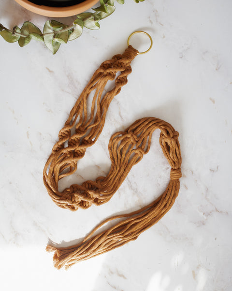 Simple Twist Macrame Plant Hanger
