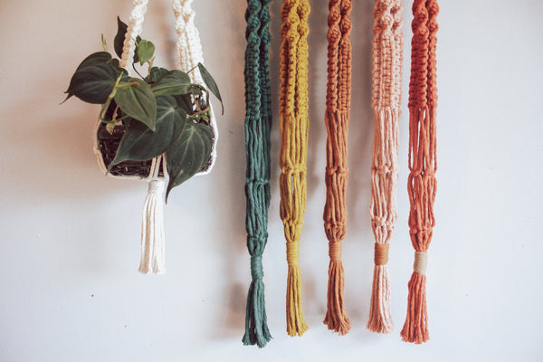 Boho Twist Macramé Twist Plant Hanger
