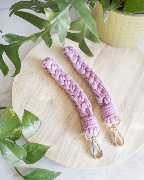 Braided Macrame Wristlet