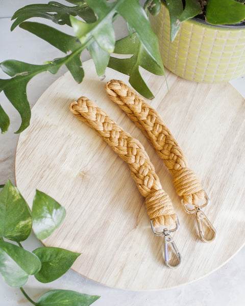 Braided Macrame Wristlet