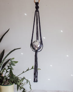 Chunky Twist Macrame Disco Ball Hanger - 4 INCH