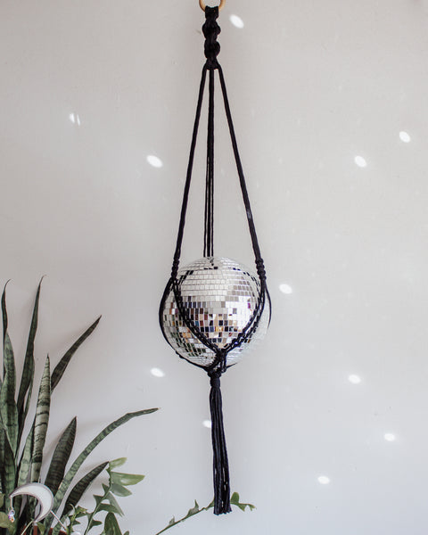 Chunky Twist Macrame Disco Ball Hanger - 8 INCH