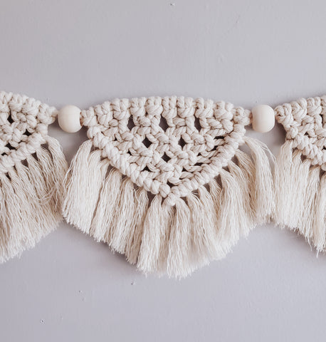 Macramé Garland with Fringe