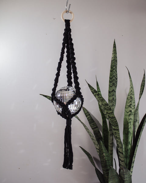 Disco Ball Macrame Hanger