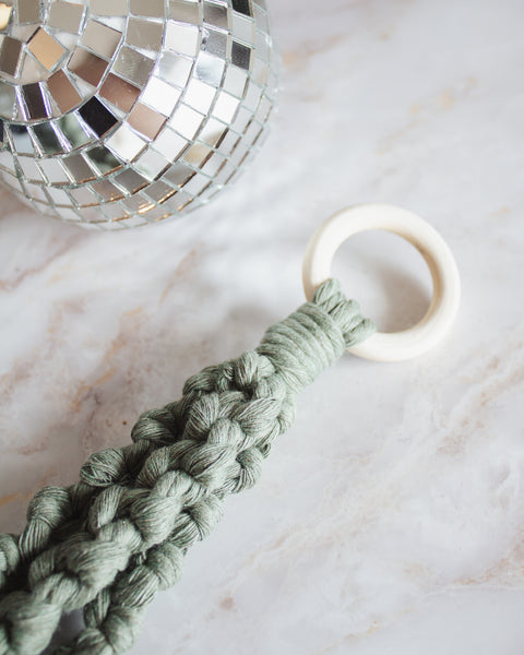 Disco Ball Macrame Hanger