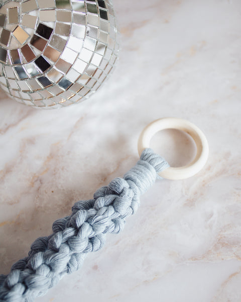 Disco Ball Macrame Hanger