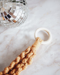 Disco Ball Macrame Hanger