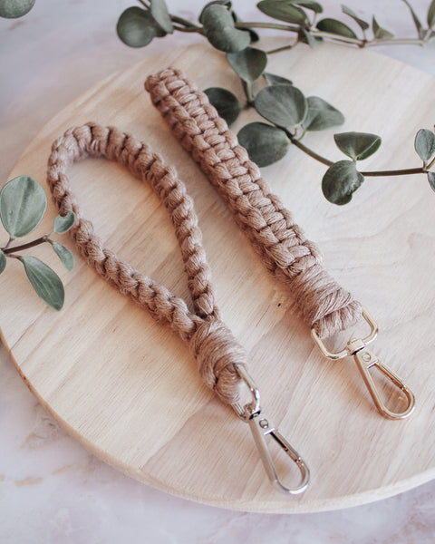 Classic Macrame Wristlet