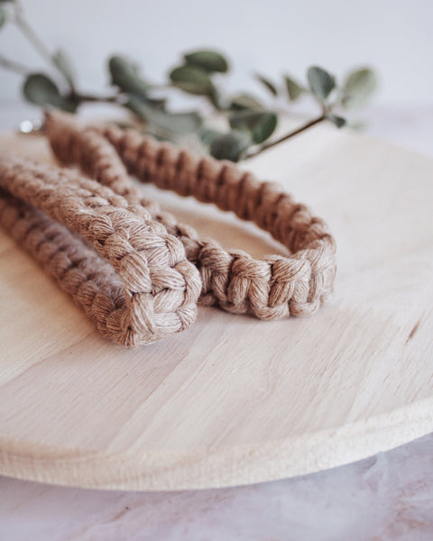 Classic Macrame Wristlet