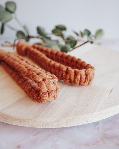 Classic Macrame Wristlet