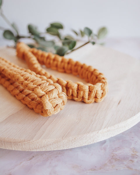 Classic Macrame Wristlet