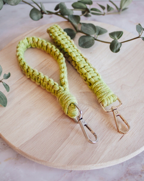 Classic Macrame Wristlet