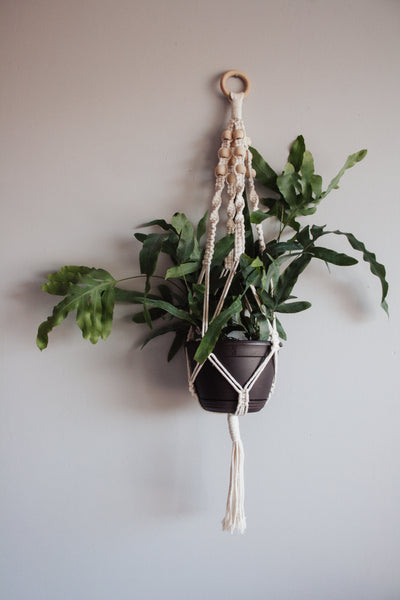 Beaded Twist Macramé Plant Hanger