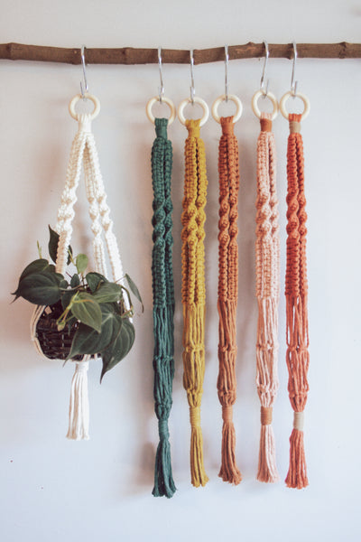 Boho Twist Macramé Twist Plant Hanger